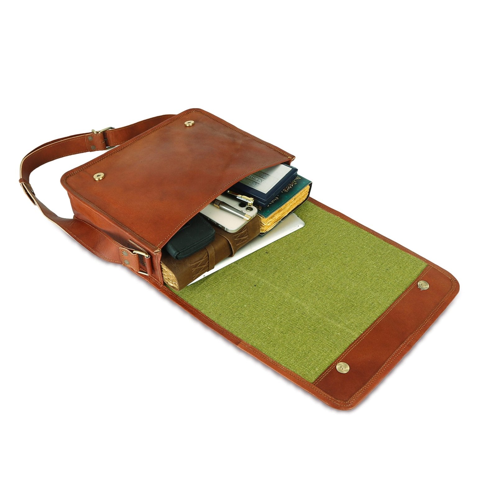Leather Laptop Office Messenger Bag