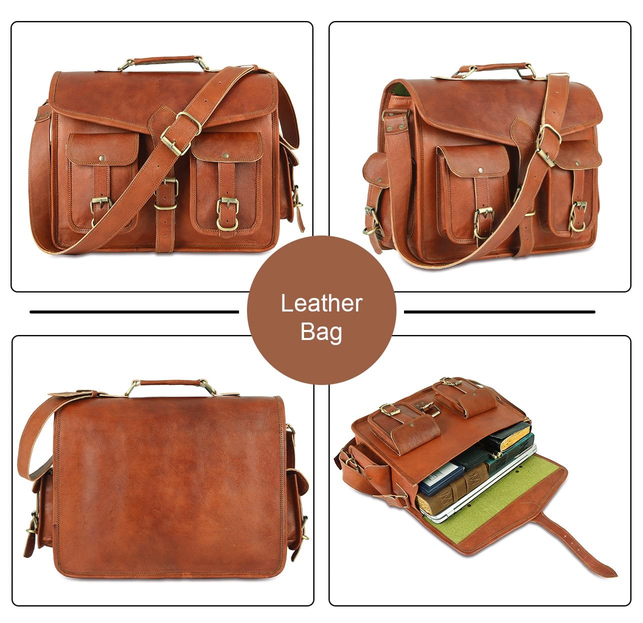 Stylish Leather Office Bag