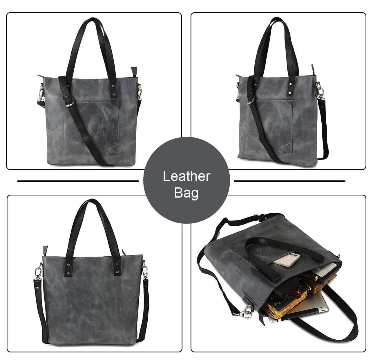 Leather Tote Handbags & Shoulder Sling Bag For Women