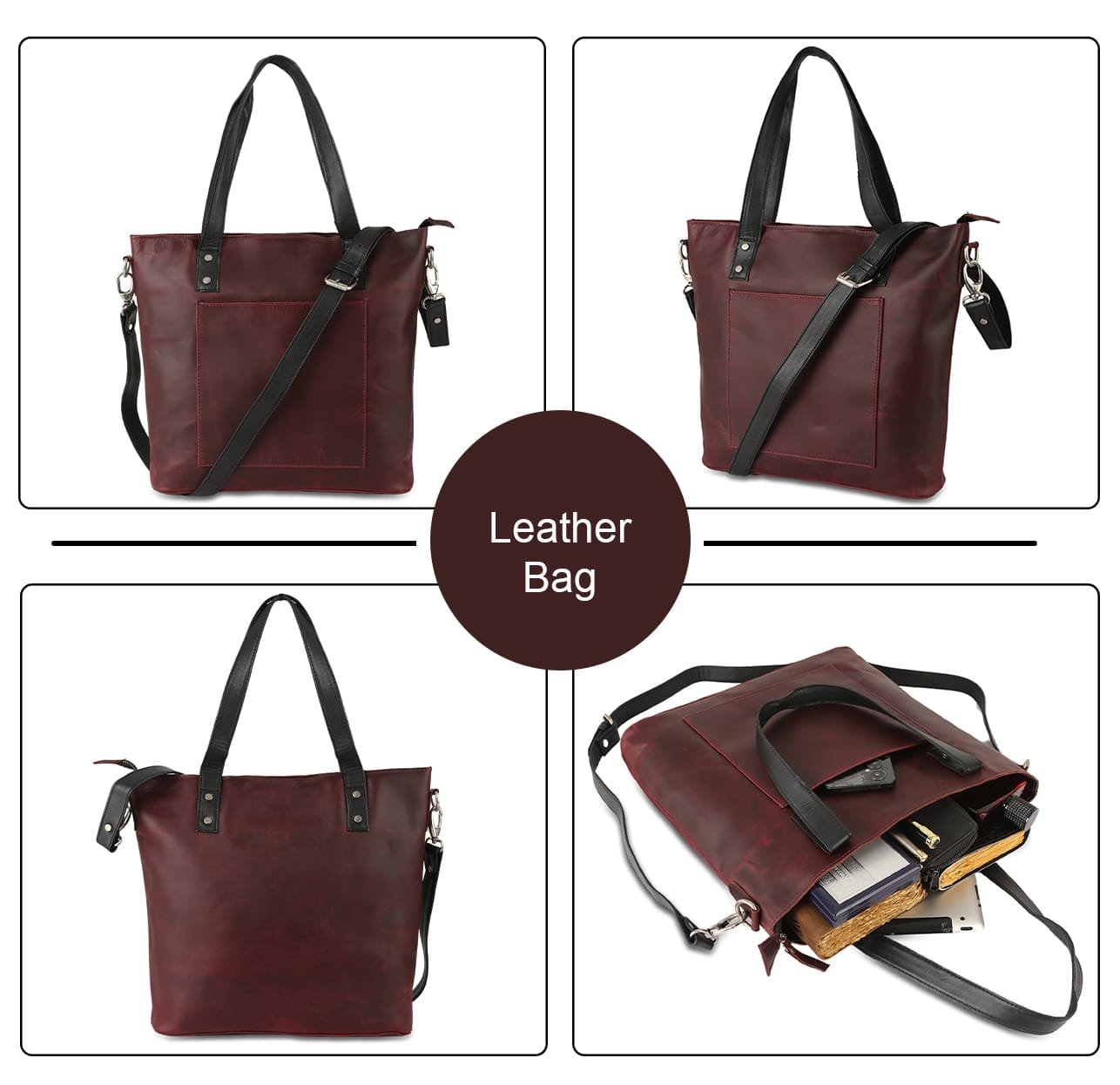 Genuine Leather Tote Handbags & Shoulder Sling Bags For Women