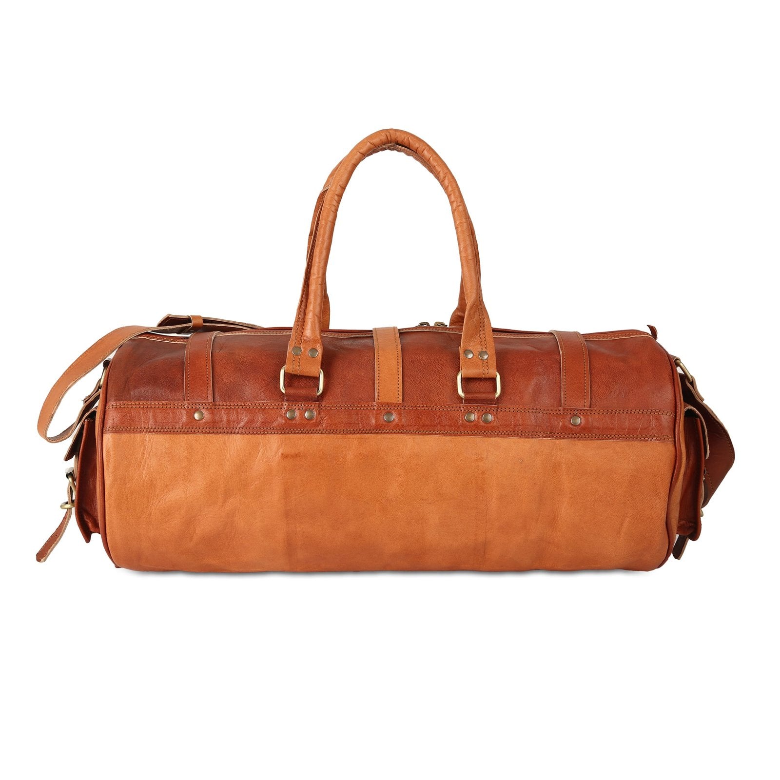 22 inch 3 Luppie Leather Duffle Bag