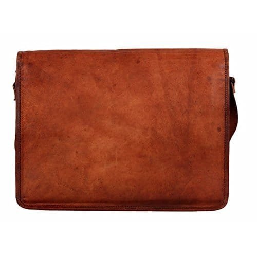 Vintage Leather Full Flap Sling Messenger Bag