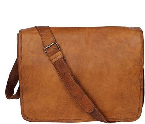 Leather Laptop Office Messenger Bag