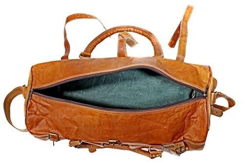 Vintage Leather Duffle Bag
