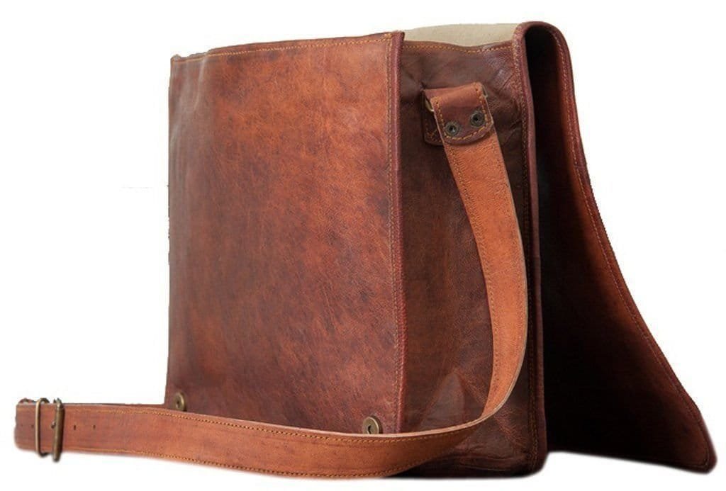 Leather Full Flap Office Laptop Bag
