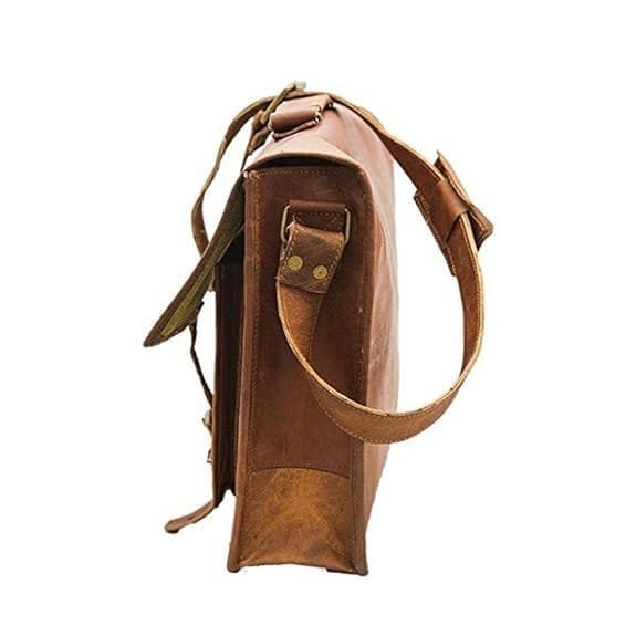 Genuine Leather Big Pocket Office Laptop Bag