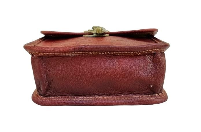 Genuine Leather Mini Side Sling Cross Body Bag For Girls & Women