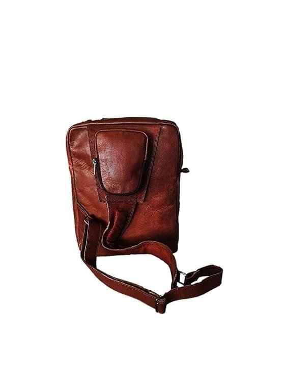 Leather Stylish Unisex Cross Body Backpack