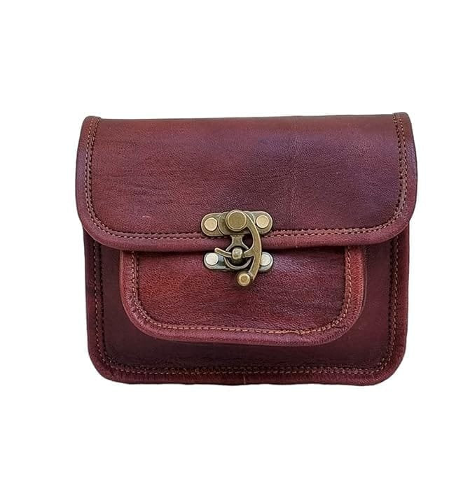 Genuine Leather Side Sling Cross Body Bag For Girls & Women