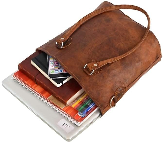 Leather Brown Women's Tote Bag