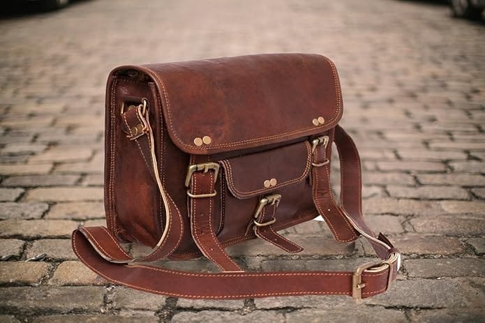 Vintage Leather sling Messenger Bag
