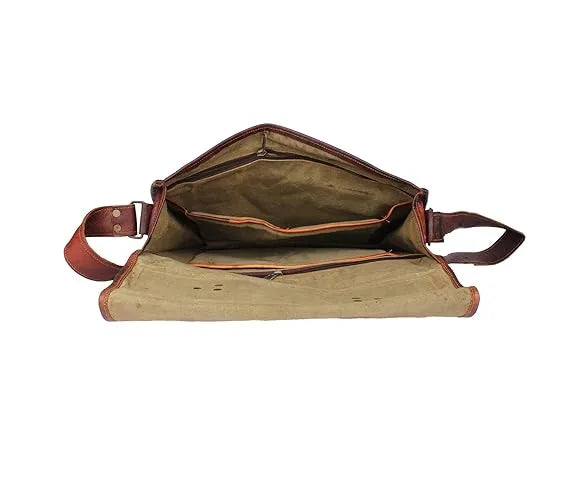 Leather Laptop Office Messenger Bag