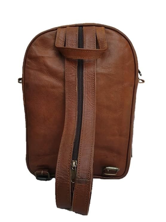 Leather Stylish Unisex Cross Body Backpack