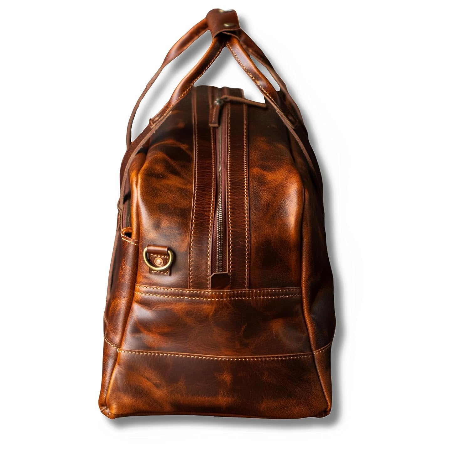 Stylish Weekender Travel Leather Duffle Bag