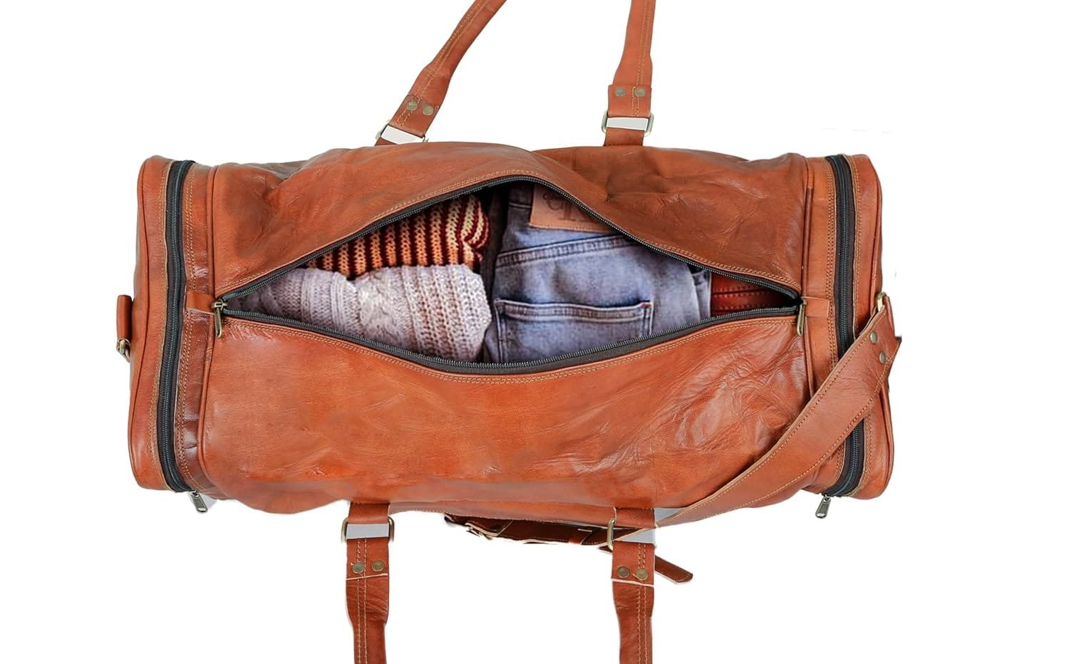 Genuine Leather Duffle Bag