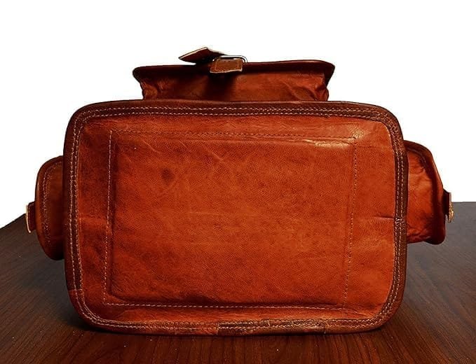Leather Handmade Brown Unisex Backpack
