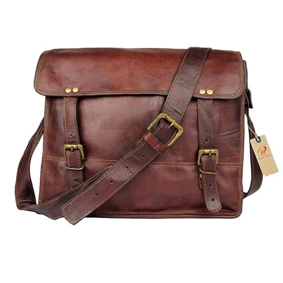 Unisex Leather Office Bag
