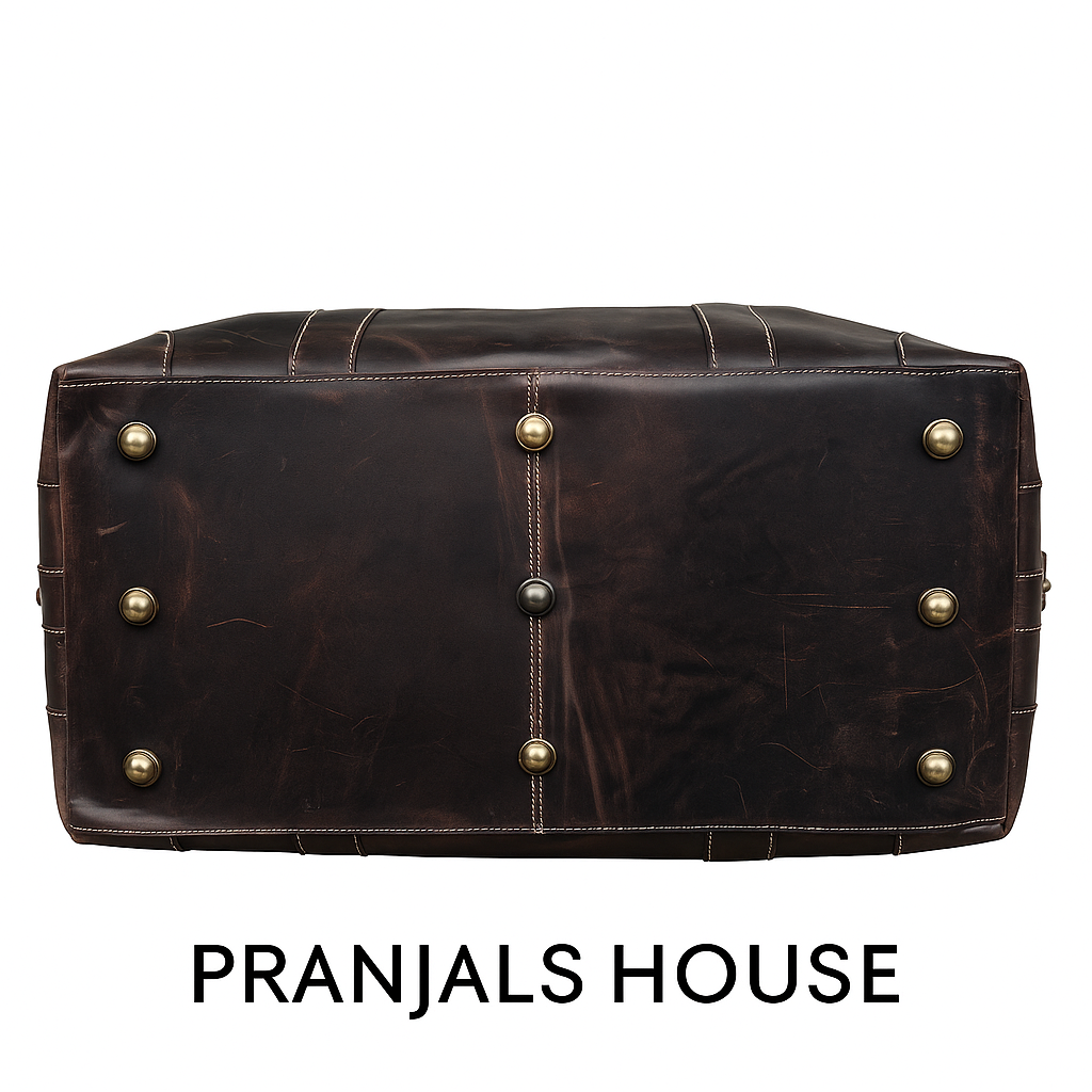 Retro Rugged Travel Leather Duffle Bag