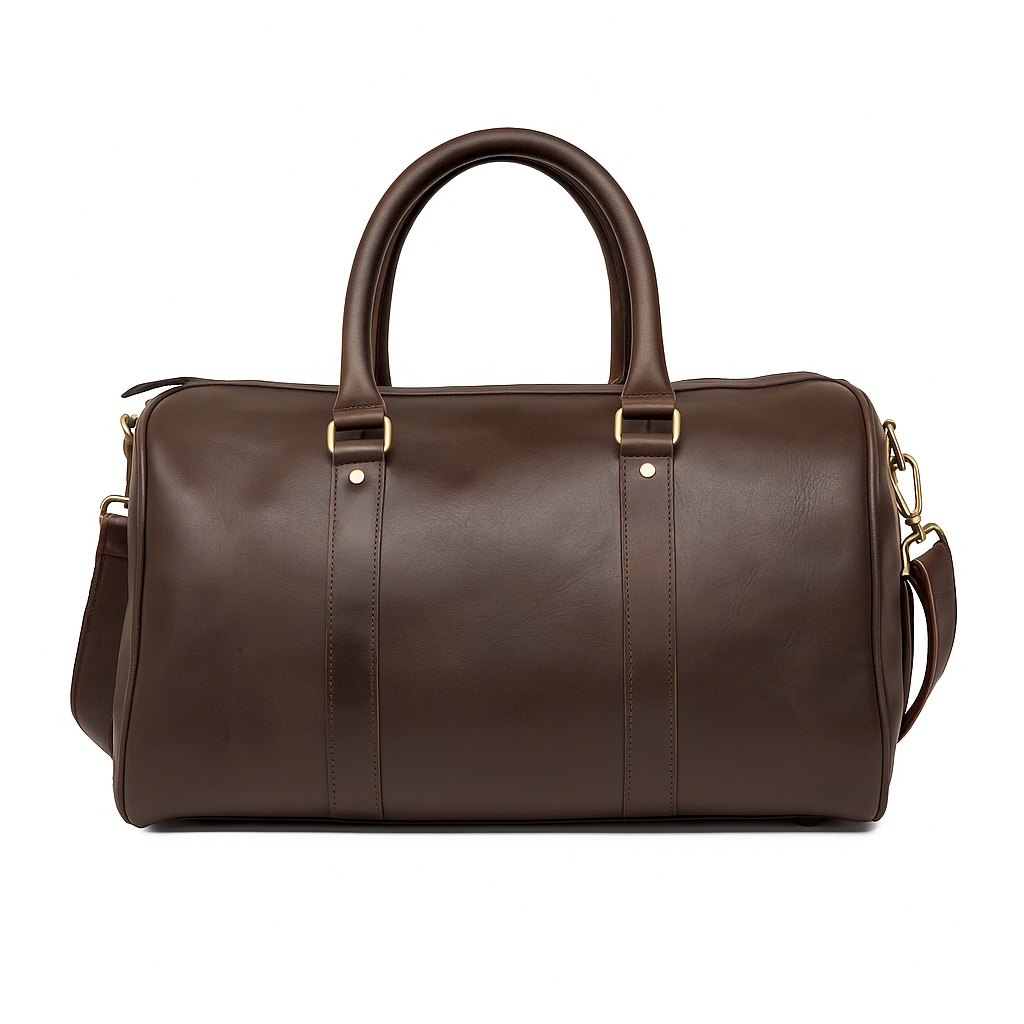 leather gym bag /small travelling bag for unisex