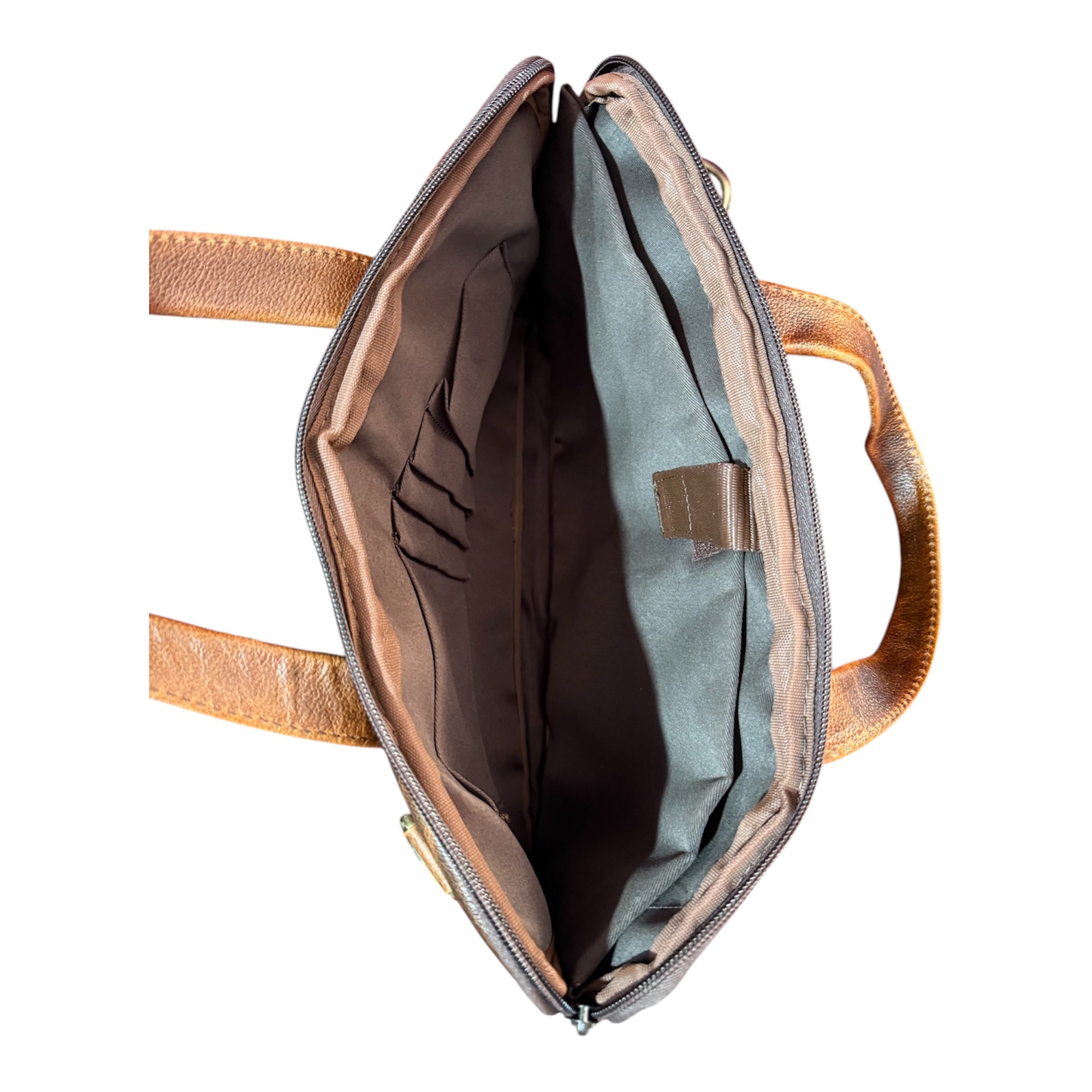 Premium Genuine Leather -Texture Handheld Office Laptop Bag For Men & Women