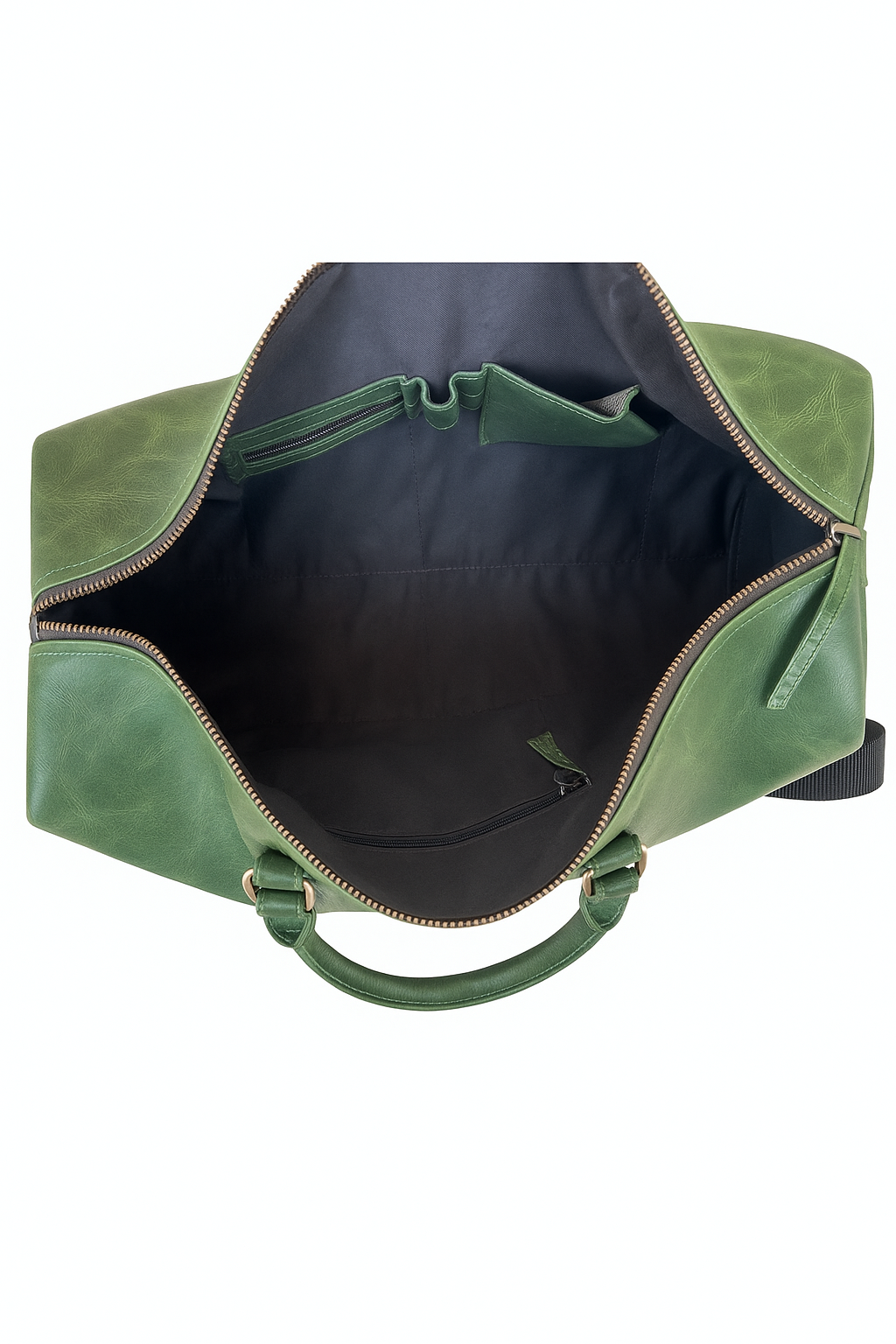 Stylish Full Grain Leather Travel Duffle Bag